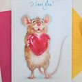 Personalised Animal Love Card- Animal Anniversary card for Him and Her- Love Card for Him- Love Card for Her- Anniversary Card
