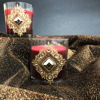 scented glass candle