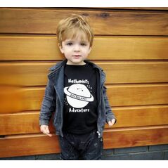 Personalised Child's Black Spacee T Shirt